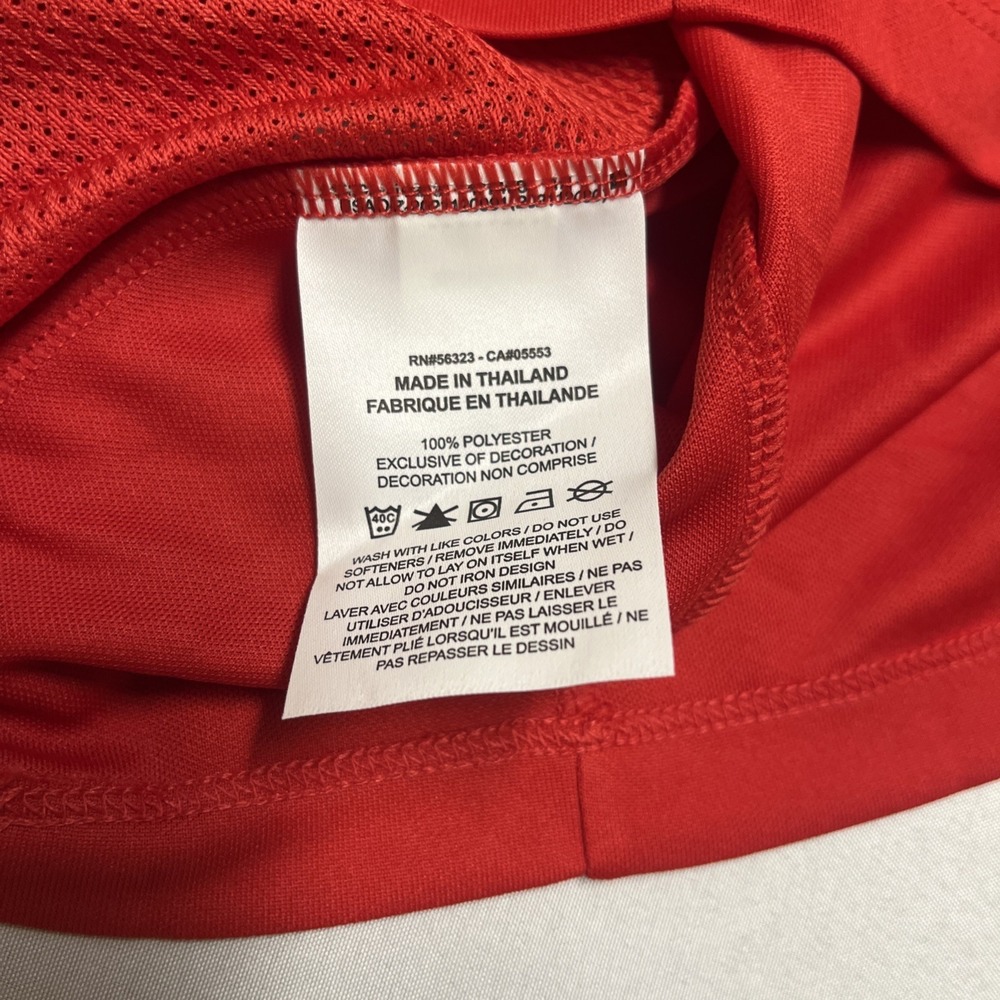 Nike Soccer Move To Zero Dri-Fit Short Sleeve Shirt Red Women's M - Picture 5 of 8